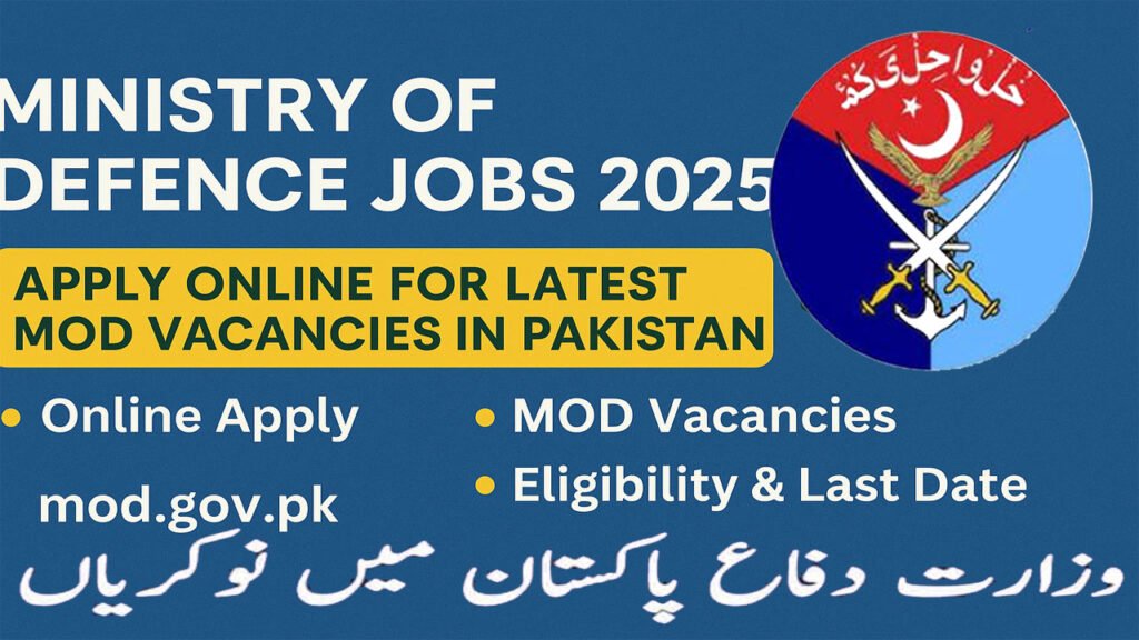 Ministry of Defence Jobs 2025 | Apply Online Through National Jobs Portal