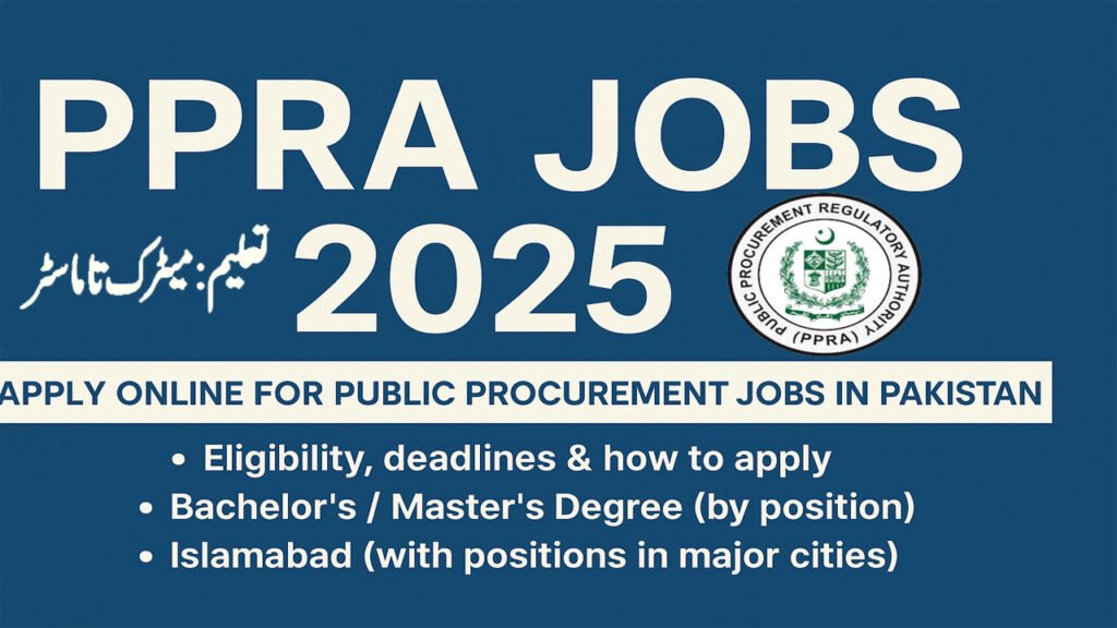 PPRA Jobs 2025 | Apply Online for Government Jobs