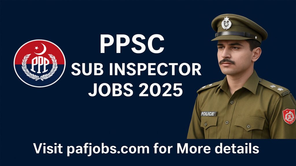PPSC Sub Inspector Jobs 2025 – Apply Online